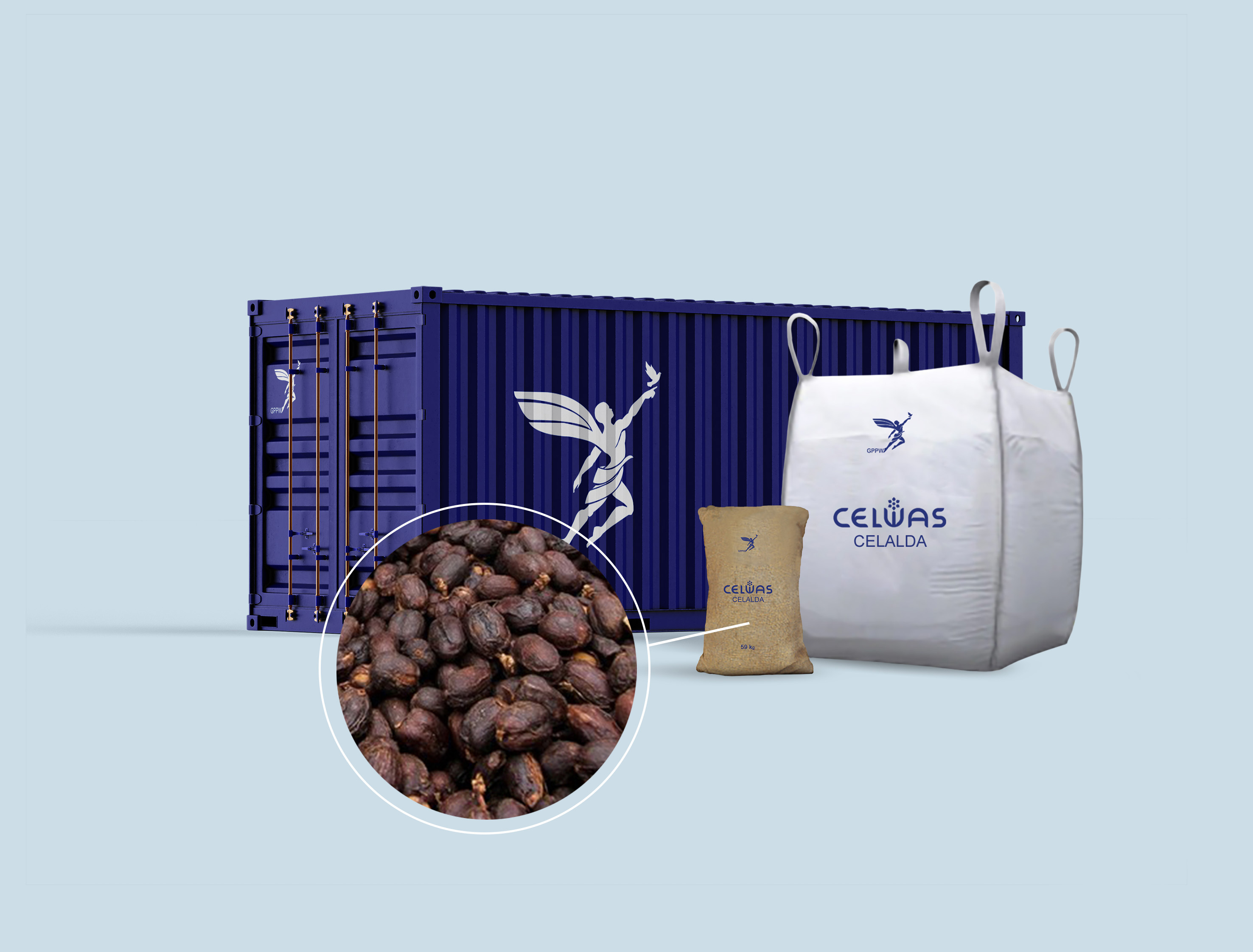CELALDA<br />arabica green coffee beans