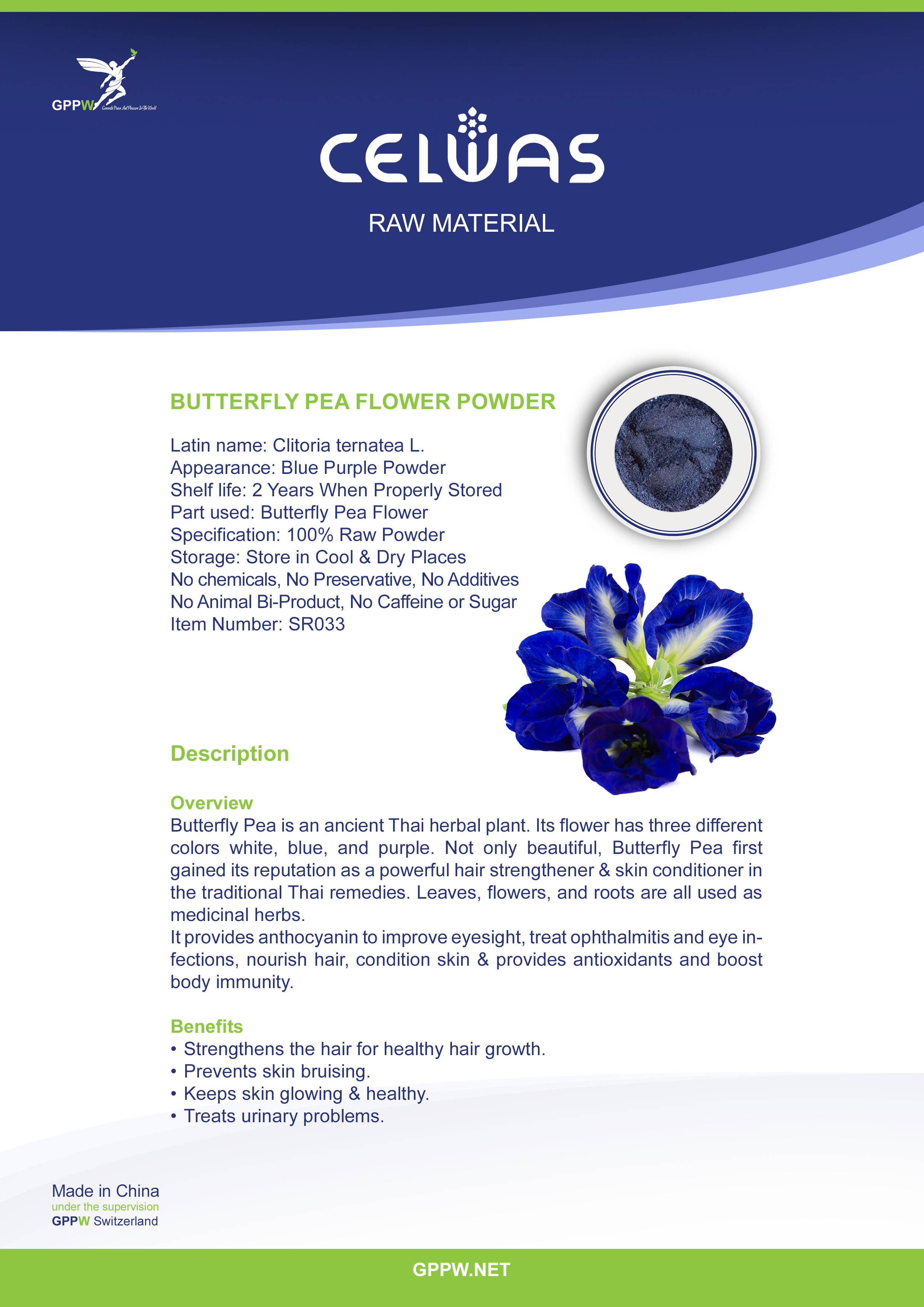 C-Butterfly Pea Flower Powder