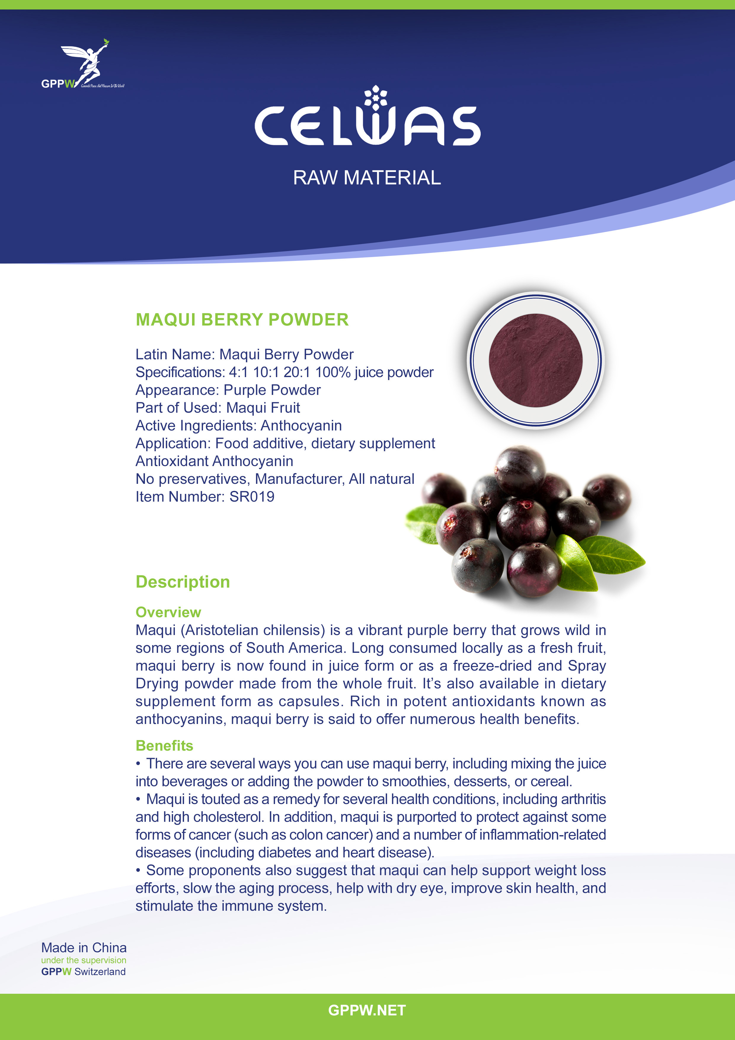C-Maqui Berry Powder